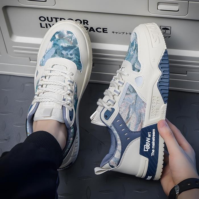 Keeping Sepatu Pria Sneakers Pria Trendy Kekinian Style Sepatu Fashion Cowok Keren Sepatu Jalan