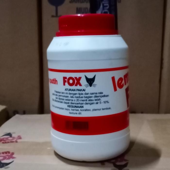 LEM FOX PUTIH BOTOL PLASTIK / LEM KAYU 1 KG