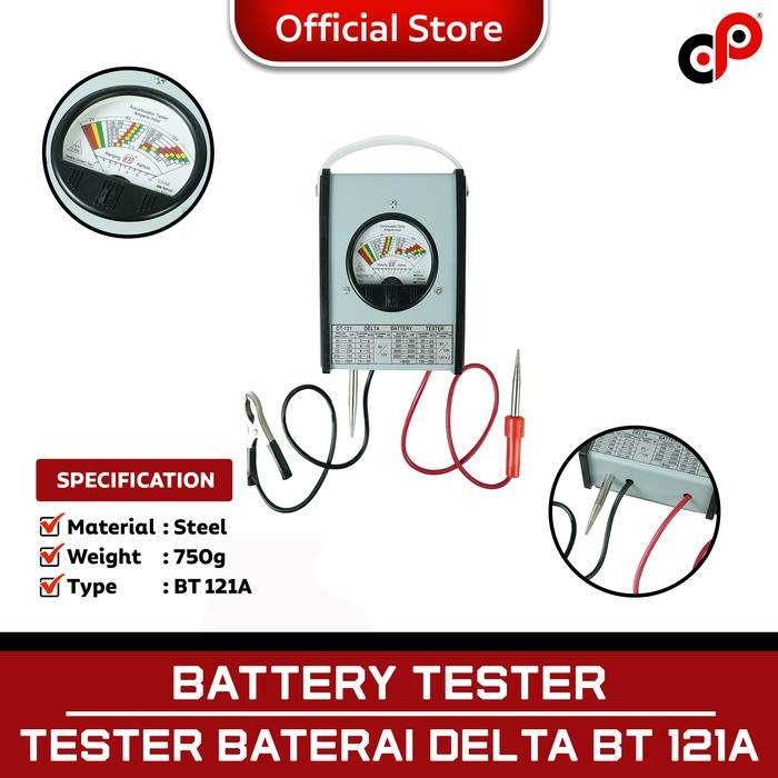 Battery Tester Tester Baterai Delta Bt 121A