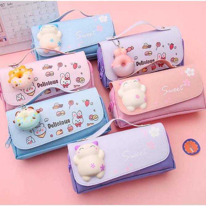 

Tempat Kotak Pensil Anak Karakter Lucu unik 3D Waterproof CS04