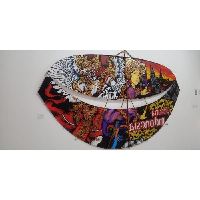 Layanga Gapangan Pegon Layangan 1 meter 1.5 meter layang Pegon Ceper Hanya Rangka Rakit Sendiri