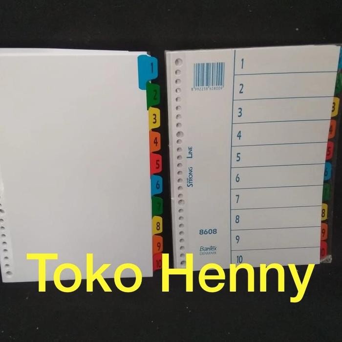 

Divider Loose Leaf / Pembatas Ukuran B5 ... 10 Tabs...Bantex