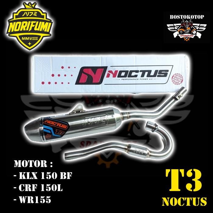 Norifumi Knalpot Trabass Tipe Noctus T3 Klx 150 Bf Crf 150L Wr155 Ori
