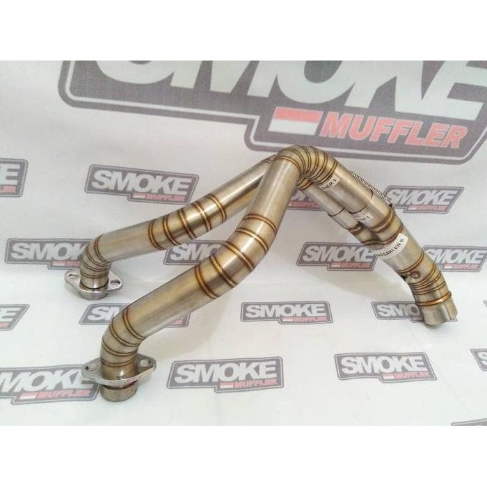 Leher Header Knalpot Kawasaki Er6N Smoke Muffler