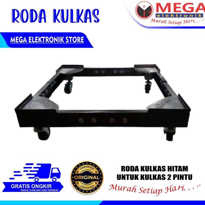 Roda Kulkas Hitam Untuk Kulkas 2 Pintu