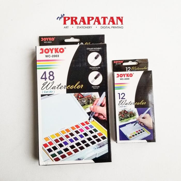 

Pilihan- Joyko Watercolor 12/24/48 Warna Wc-2000/2003 Cat Air Joyko