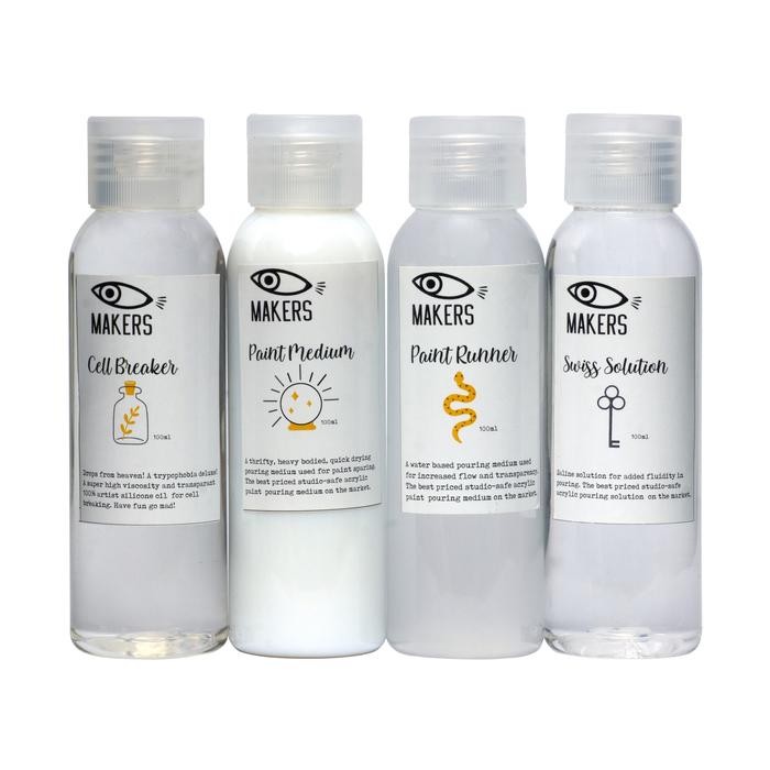 

Pilihan- Makers Professional Acrylic Pouring Paint Set Mini