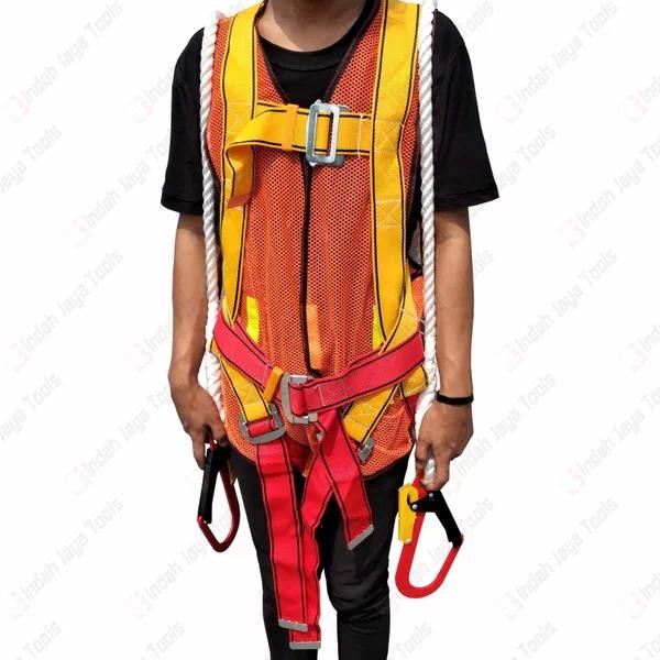 I-SAFE ABSORBER FULL BODY HARNESS SNI DOUBLE HOOK SAFETY BELT SABUK
