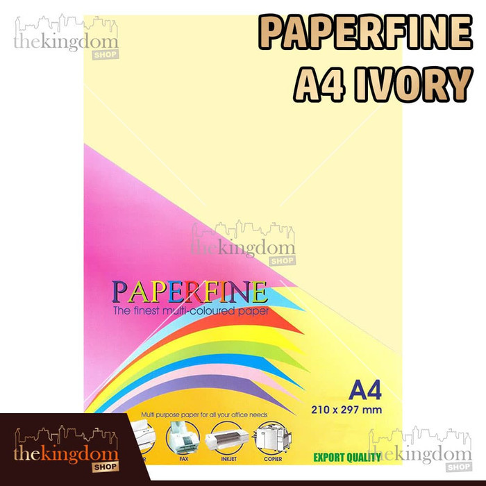 

Paperfine Kertas HVS Warna A4 Ivory Gading Isi 100 Lembar Kode Warna 100