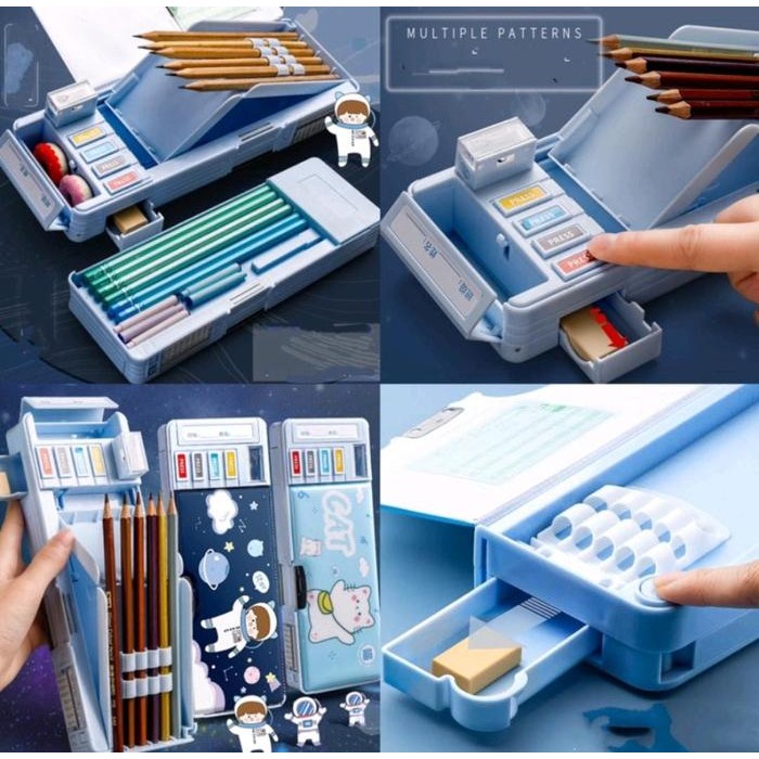 

MULTIFUNCTION PENCIL CASE 2 LAYERS / TEMPAT PENSIL ANAK SEKOLAH