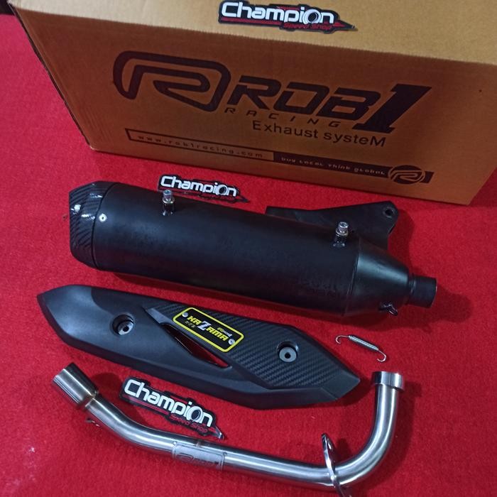 Knalpot Standar Racing Rob1 Kazama Mio Sporty Mio Smile Mio Soul Karbu