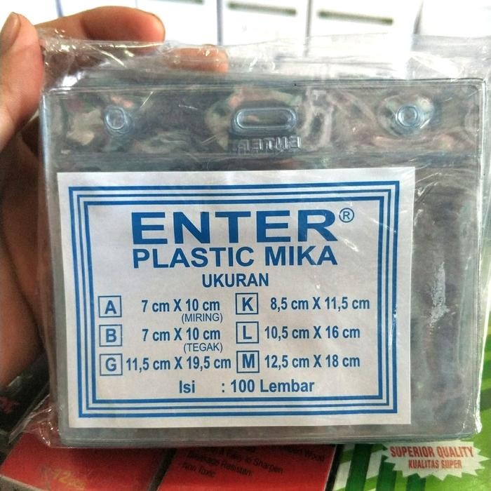 

PROMO Plastik Mika Name Tag Horizontal / Tidur uk 8.5 cm x 11.5 cm (100 pcs)