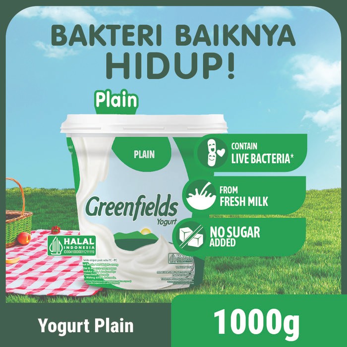

Pilihan- [Instant Only] Yogurt Greenfields Plain 1Kg