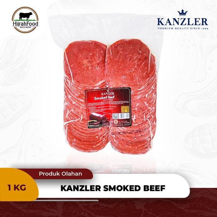 

Pilihan- Kanzler Smoked Beef Ham Slice Round Daging Sapi Asap Bulat (1 Kg)