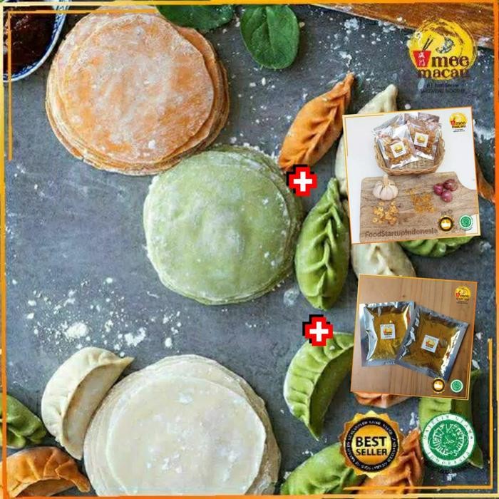 

[PAKET SWEKIAU] KULIT GYOZA RAINBOW+BAWANG PUTIH GORENG+MINYAK WIJEN