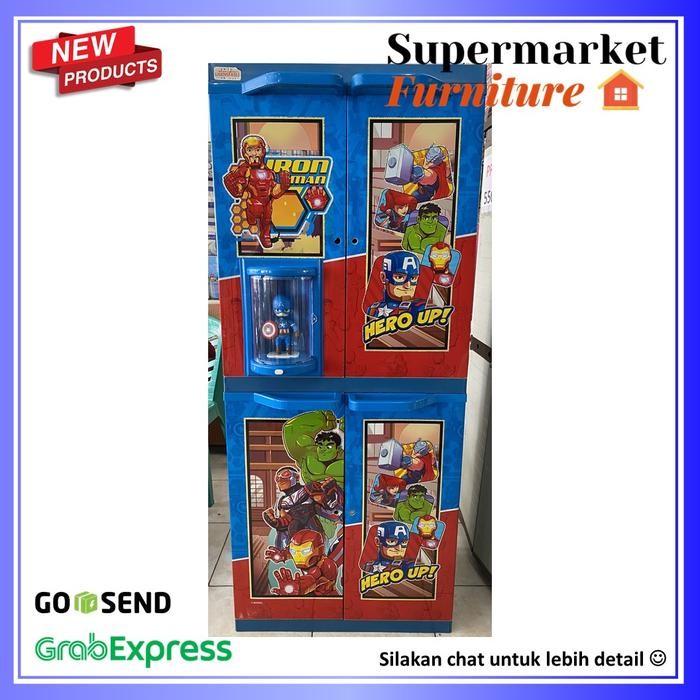 LEMARI PLASTIK NAIBA BONEKA IRON MAN / CAPTAIN AMERICA
