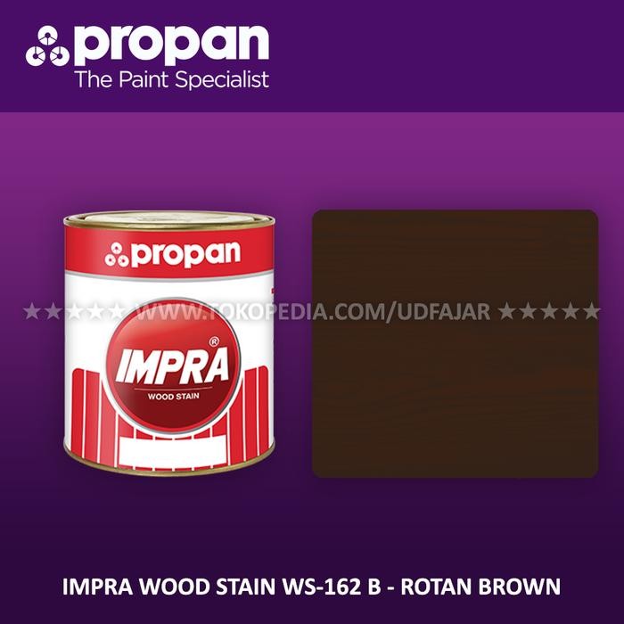 Terbaik Propan Impra Wood Stain Ws-162 B / Plitur Kayu - Rotan Brown 100% Ori
