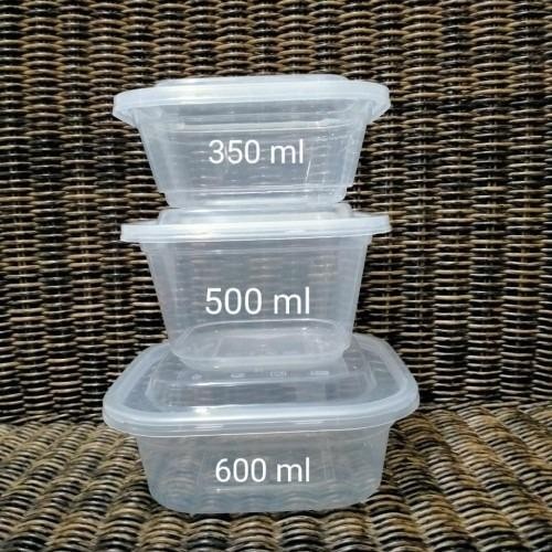 

Thinwall Square 350 ml dan 500 ml/kotak makan plastik (PER DUS/KARTON)
