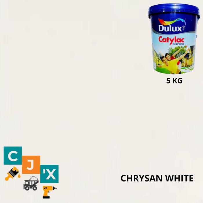 Terbaik Chrysan White Catylac Tinting - Cat Tembok Dulux Catylac Exterior 5 Kg 100% Ori