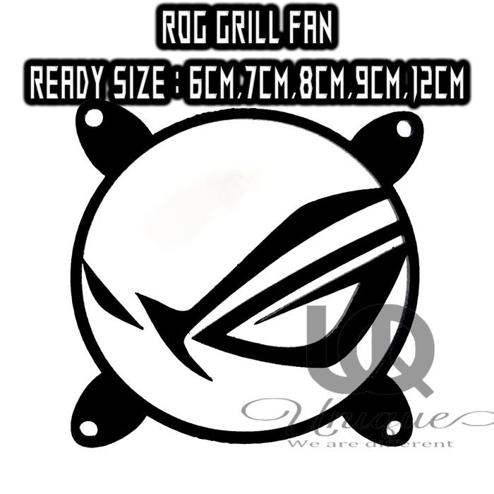 Terlaris Rog Acrylic Grill Fan / Pelindung Jaring Kipas 6Cm 7Cm 8Cm 9Cm 12Cm Hitam Laptop
