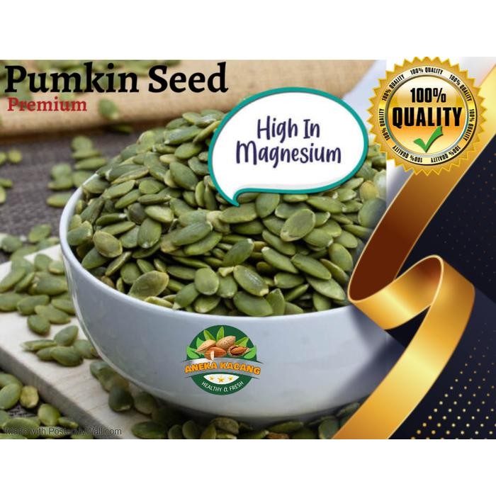 

NEW PRODUK RAW ORGANIK PUMKIN SEED 500GR ( BIJI LABU KUPAS IMPORT ) PITALOKAOUTLET23