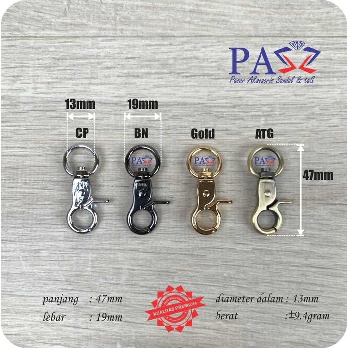 

New Kait Tas Kew-kew Kakak Tua 13mm (premium import)