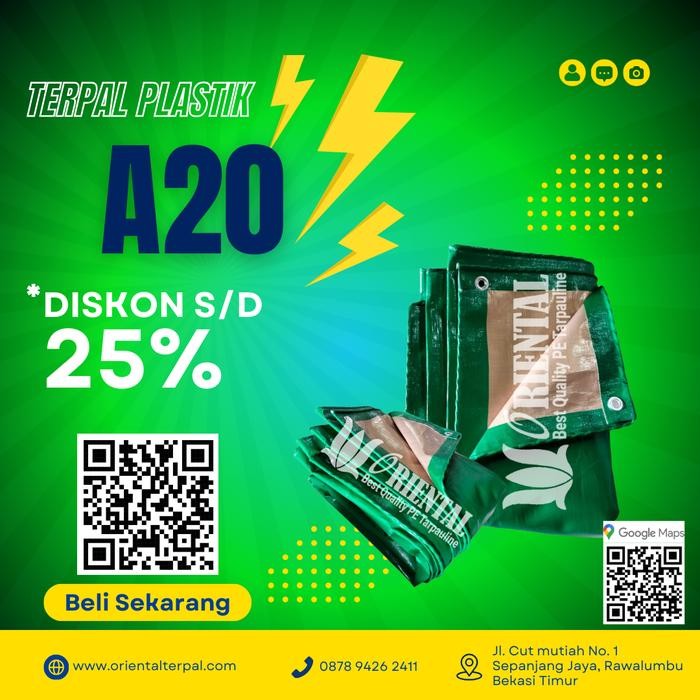 TERPAL Plastik A20 korea meteran TERPAL PLASTIK A20 korea per meter