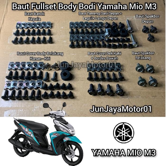 Baut Lengkap Full Set Body Bodi Yamaha Mio M3