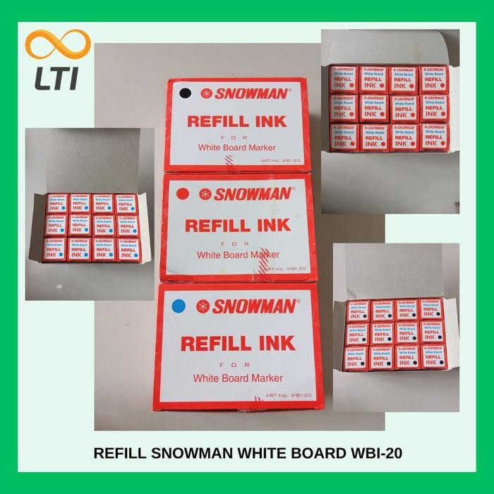 

OJ Tinta Isi Ulang MURAH / Snowman Whiteboard Refill Ink WBI - 20