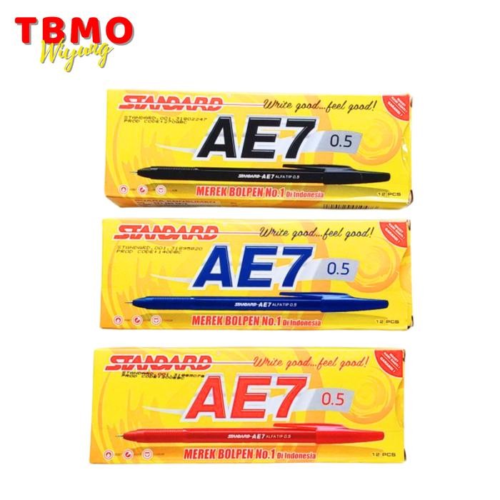 

OJ Bolpen AE7 Fine 0.5 Per Pack Isi 12 Standard / Bolpen Standard Pulpen Stationery