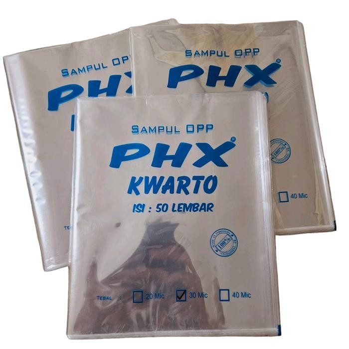 

OJ Sampul Buku Plastik OPP isi 50 Lembar PHX/Hore/Big Stationery