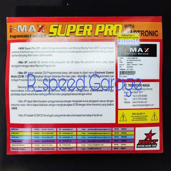 Cdi Brt Imax Super Pro 26 Step Karisma & Supra X 125 Kph