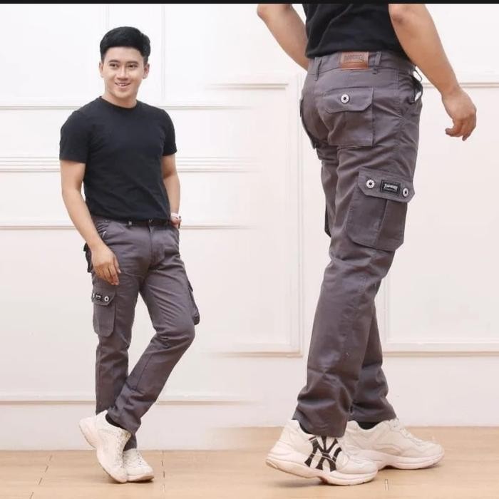 Eiger Sport - Celana Cargo Panjang Pria Army Loreng Ufc Venum Mma Pantai Gym Ukuran 27-38S