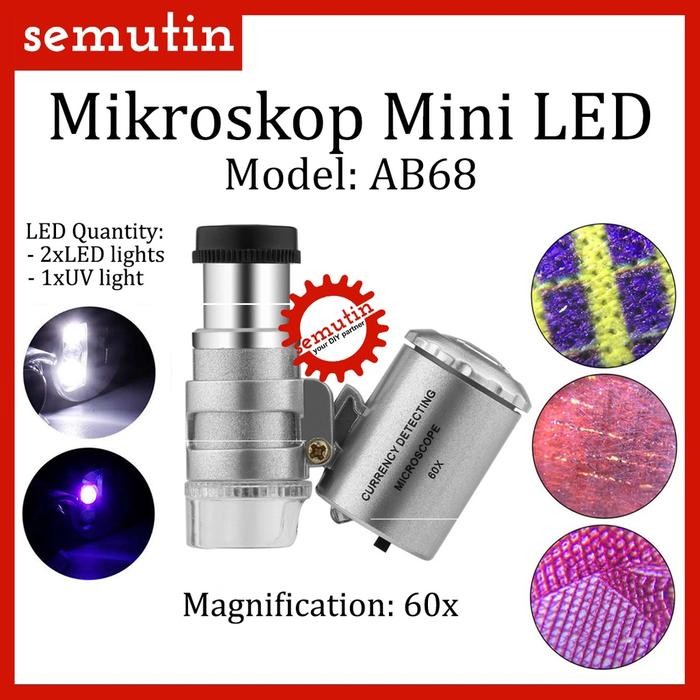 

SALE Mikroskop Saku Mini 60x AB68 / Microscope Portable LED Currency Detecting Lampu
