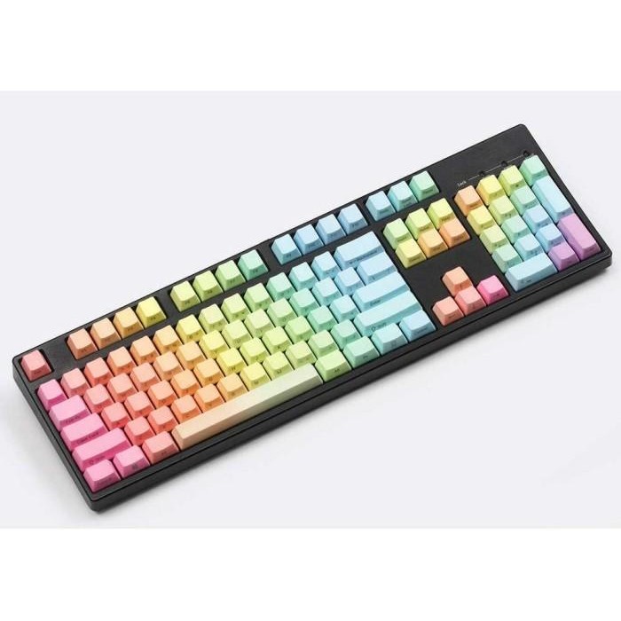 ALA KEYCAPS PBT SINGLE SHOT RAINBOW SIDE LETTERS / PRINT OEM FILE