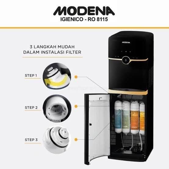 Dispenser Water Purifier Modena Ro8115 Reverse Osmosis Pemurni Air Modena Ro 8115 Igienico,.