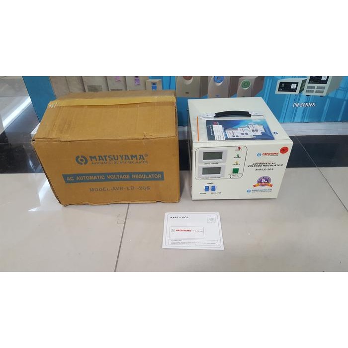 Gercep Stabilizer Listrik Stavolt Matsuyama - Avr - Ld 2 Gs - 2000Va - 1300 W Terlariss 