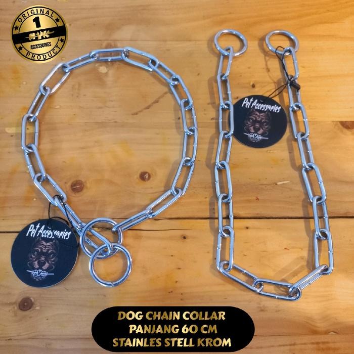 Chocolatoslatoe Kalung Rantai Anjing Besar Stainless Stell