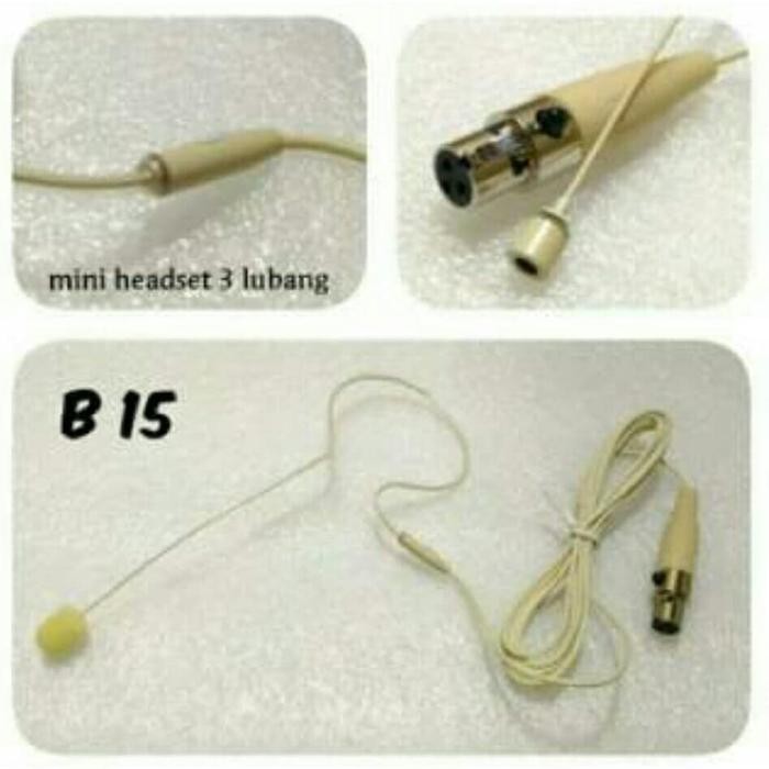 Headset Mic Lidi Jack kaki 3 khusus dipasang di 1 telinga