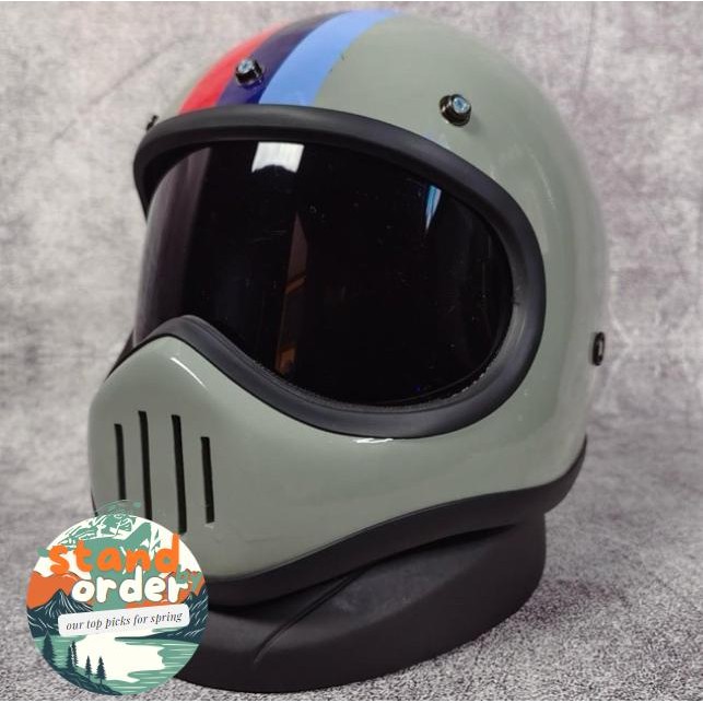 HELM CAKIL FULL FACE CUSTOM MOTIF DEWASA Helm Japstyle helm bomber