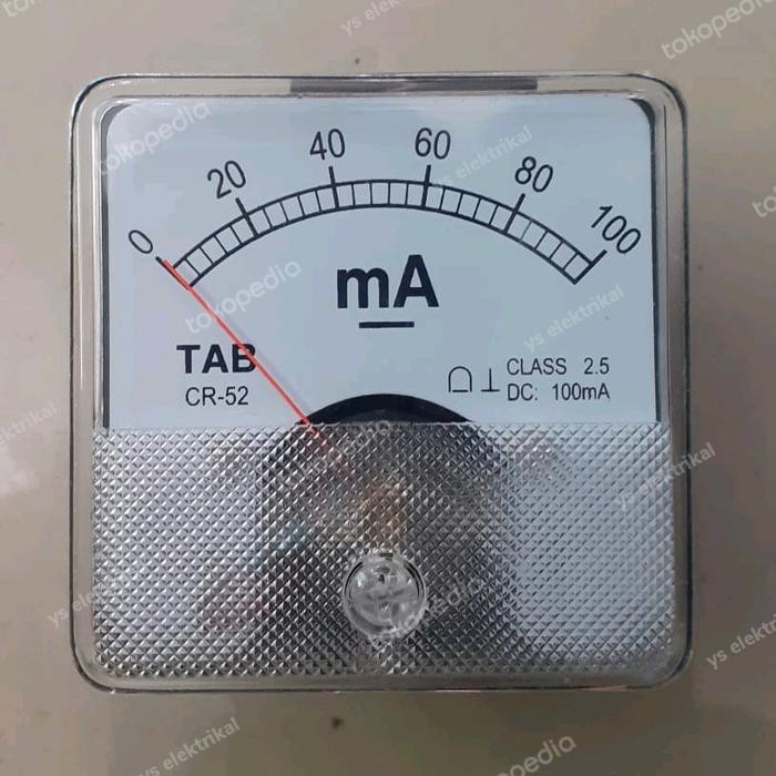 Ampere Meter Analog DC CR-52 100 mA