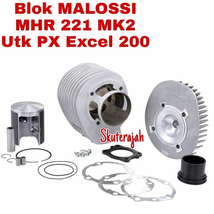BLOK SET MALOSSI MHR 221 MK2 ALLOY UTK PX EXCEL 200 SPARTAN