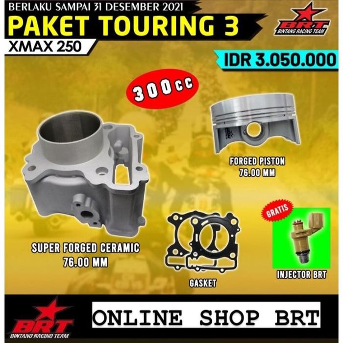 BRT BLOK PISTON CERAMIC XMAX 250 76MM