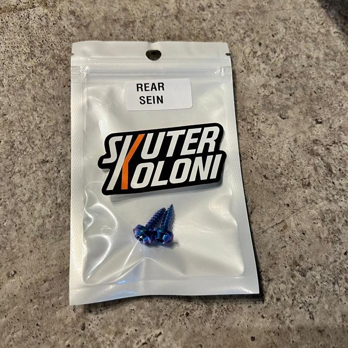 Titanium Bolt Baut Sein Lampu Rear Vespa Sprint Primavera 3V Iget Abs Best Quality Asli 100%