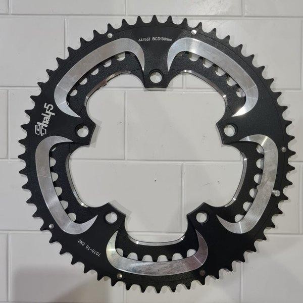 CHAINRING DOUBLE GT HALF5 56T 44T 56 44 CHAIN RING DUAL SPEED BCD 130
