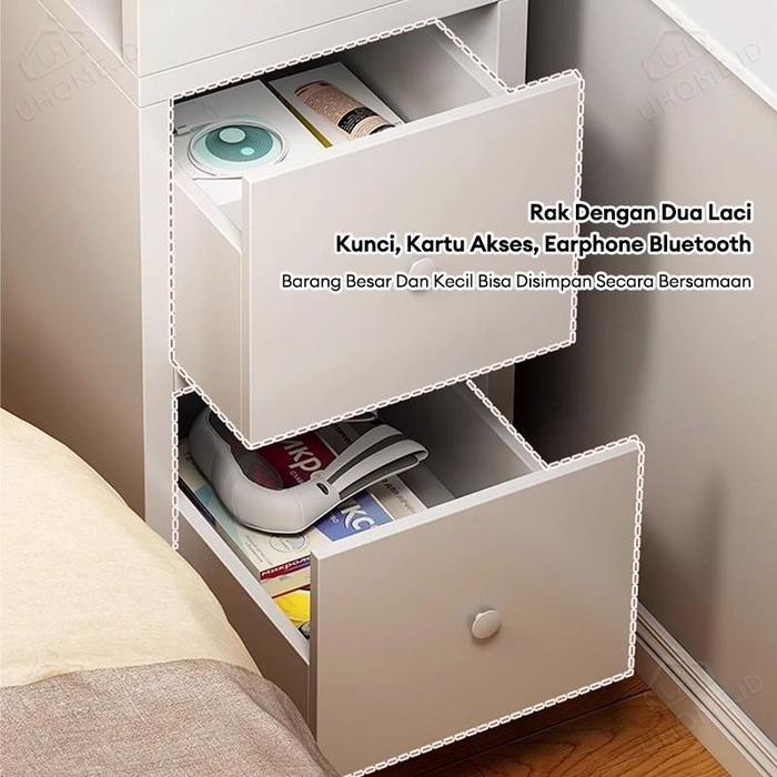 [AK] Meja Nakas 3 Laci Nakas Meja Kamar Tidur Lemari Laci Meja Nakas Minimalis Meja Samping Tempat