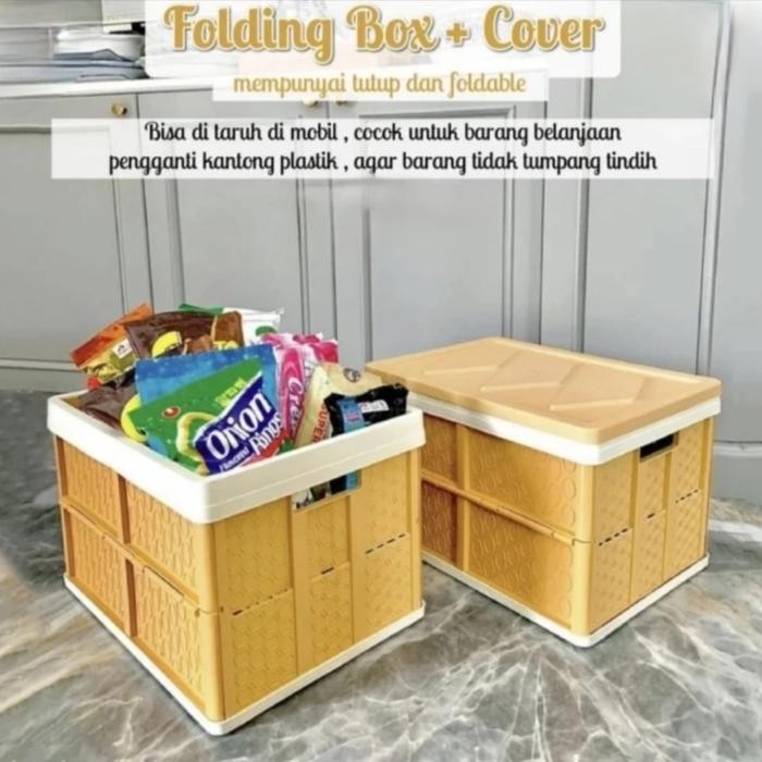 DP Kotak Lipat Folding Container Storage Box + Tutupan