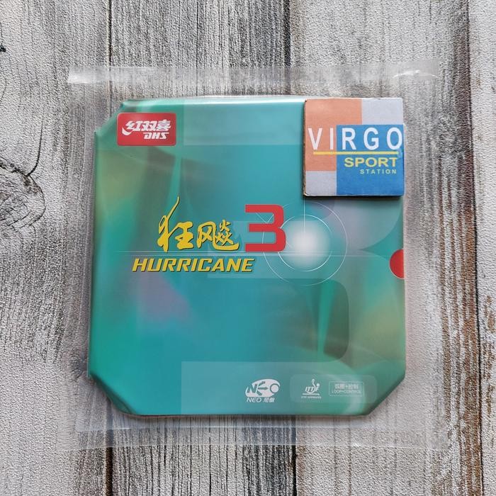 DHS Hurricane 3 Neo Commercial karet rubber bat bet pingpong