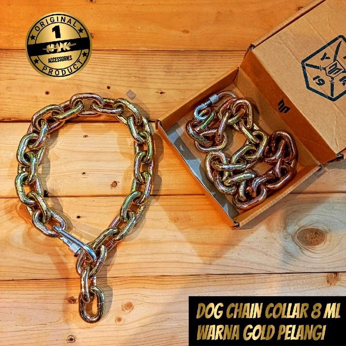 Kalung Rantai Emas Anjing Pitbull Rotweiler Doberman Promo 