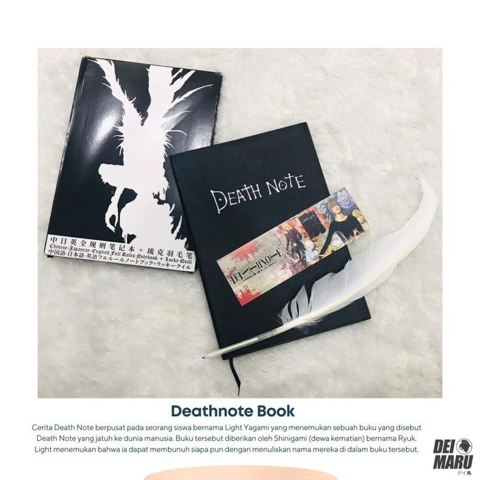 Buku Deathnote Anime, death note, Aksesoris anime, Buku Kira L Cosplay